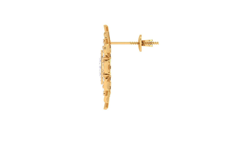 Thumbnail: MBJ Anastasia Diamond Earrings - Lightweight - TLER -750