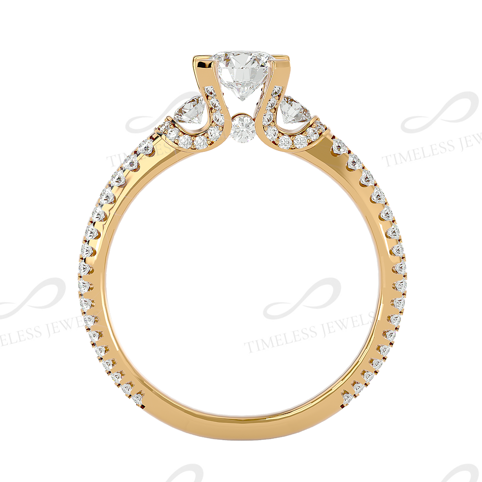 Thumbnail: TJ Destiny Diamond Three Stone Ring