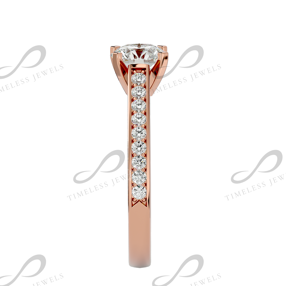 Thumbnail: TJ  Kaia Diamond Solitaire Ring