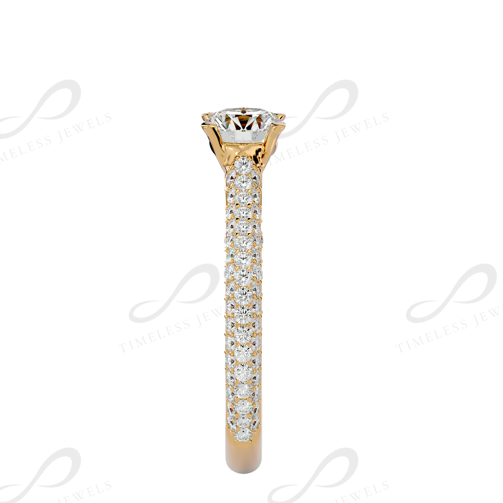 Thumbnail: TJ Emery Diamond Solitaire Ring