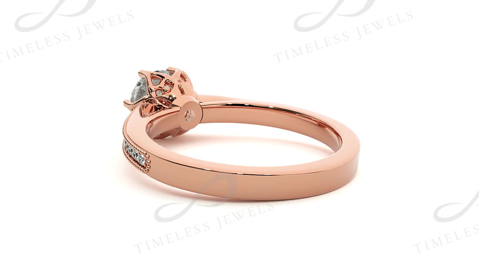 Thumbnail: TJ  Eva Diamond Solitaire Ring