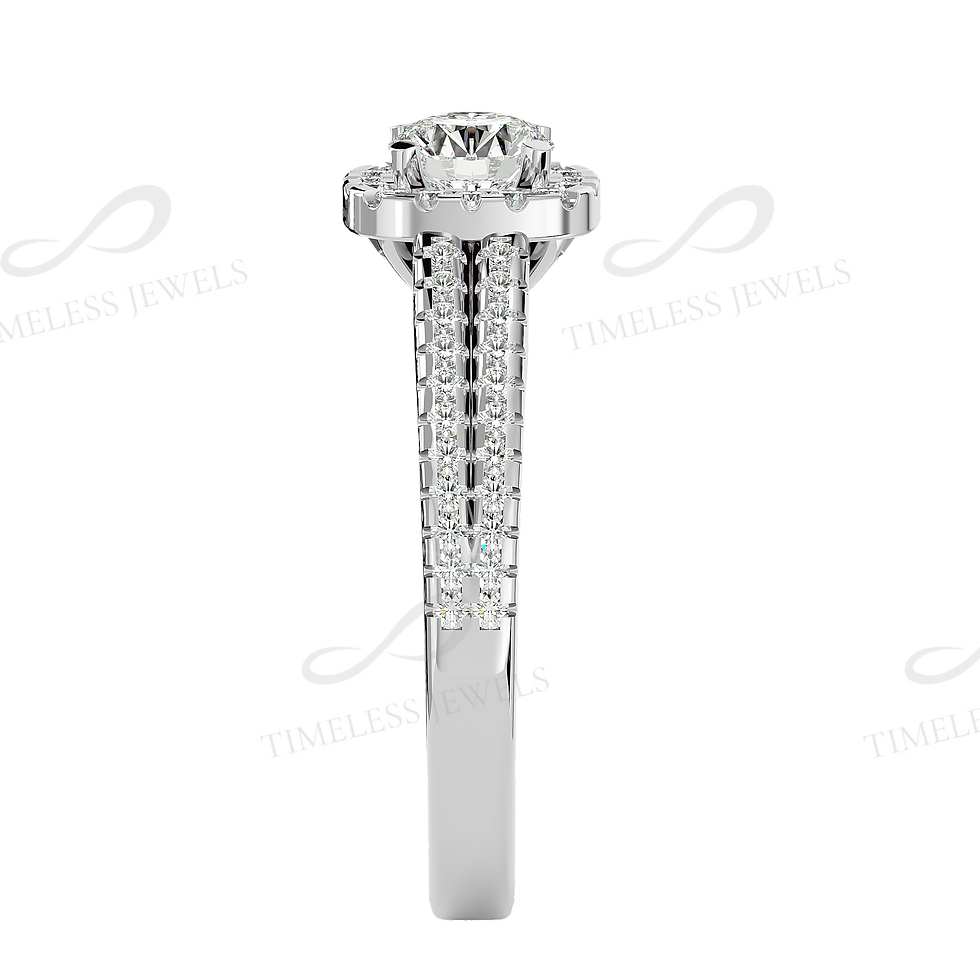 Thumbnail: TJ Mireille Diamond Halo Ring