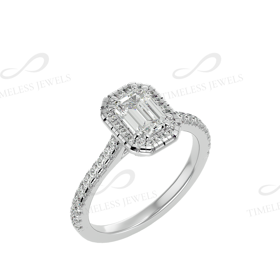 Thumbnail: TJ Annabelle Diamond Halo Ring