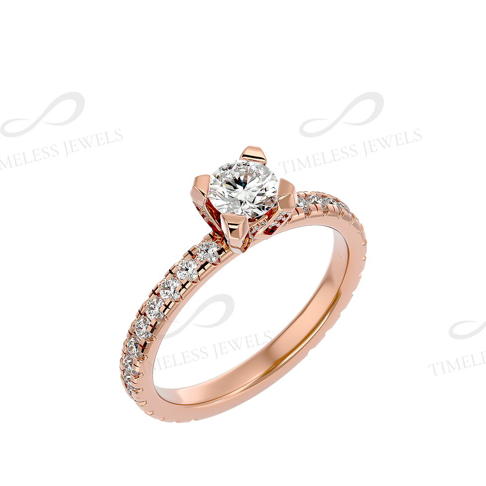 Thumbnail: TJ Barbara Diamond Solitaire Ring