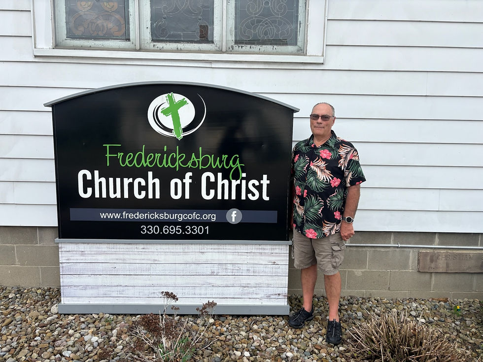 Gary Sand, Treasurer of Fredericksburg Church of Christ, the May Difference Maker of the Christian Children's Home of Ohio!