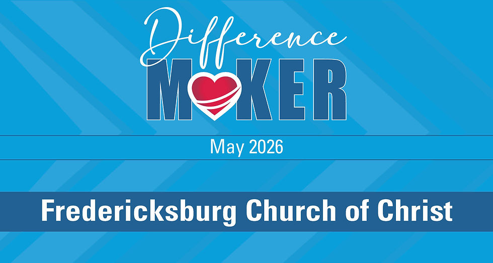 The Christian Children's Home of Ohio May Difference Maker is Fredericksburg Church of Christ!