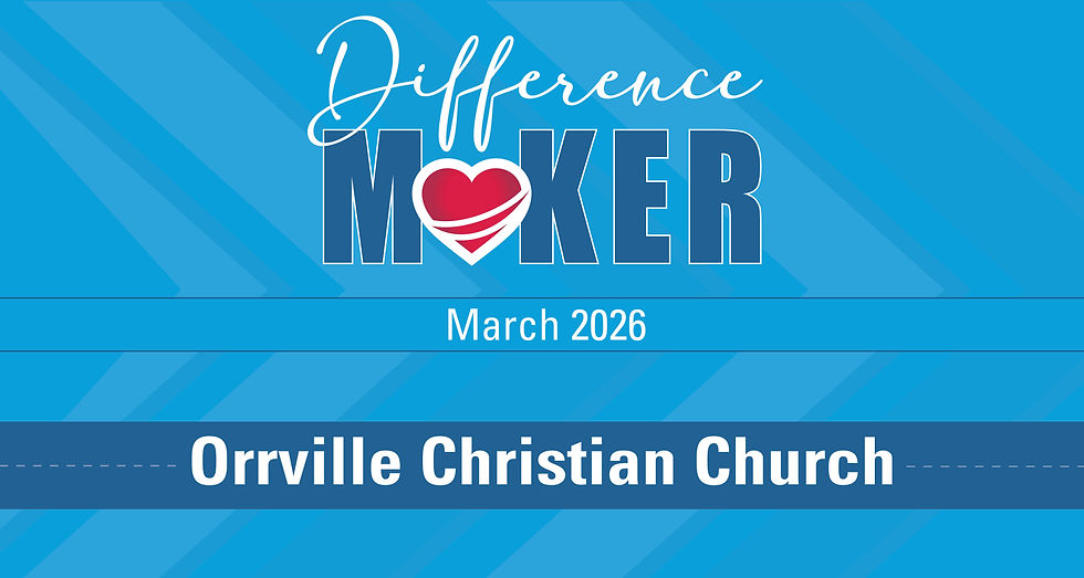 CCHO's March 2026 Difference Maker is Orrville Christian Church