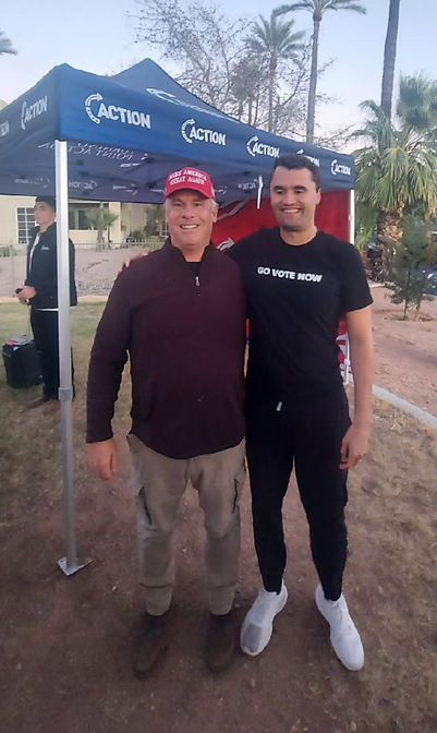 David Robertson and Charlie Kirk Campaig