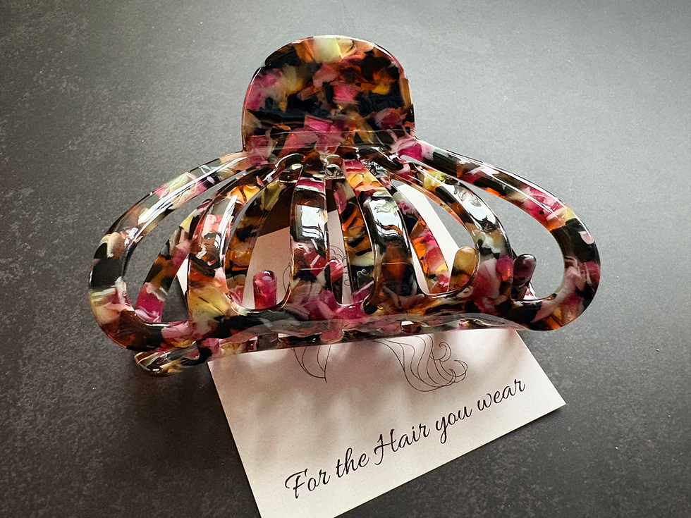 Thumbnail: Bethany premium acetate hair claw clip