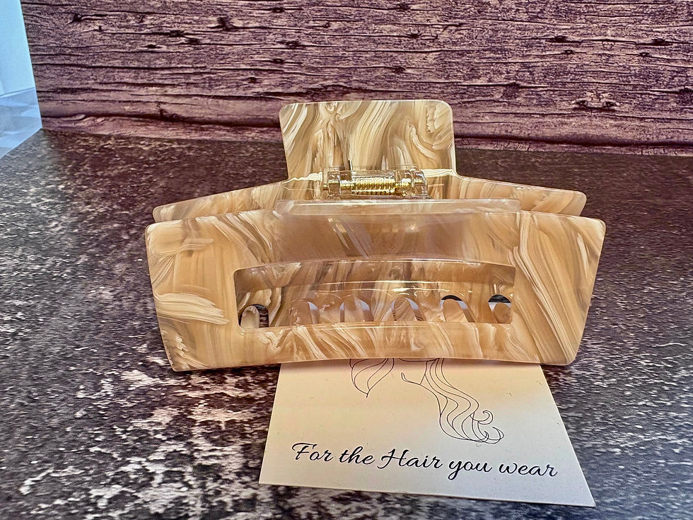 Thumbnail: Amber large sized acetate hair clip claw