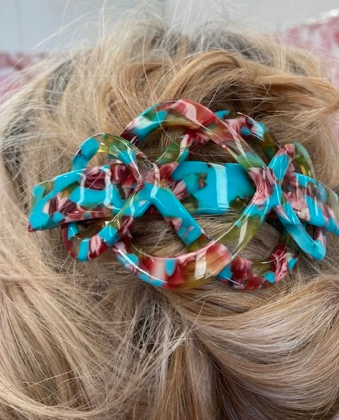 Thumbnail: Molly premium Acetate  Infinity Hair Barrette