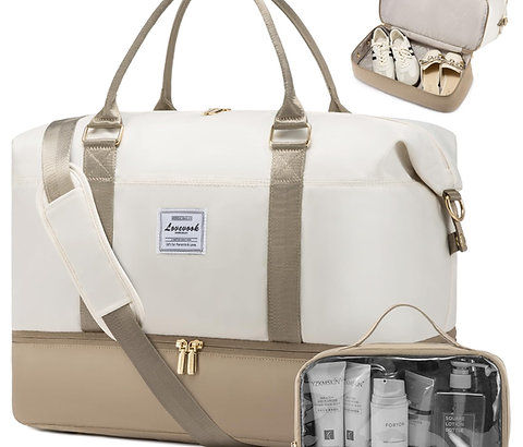 LOVEVOOK Travel Bag Weekender Bags for Women Carry on Overnight Bag with Shoe Co