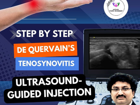 De Quervain's Tenosynovitis Injection: Ultrasound-Guided First Dorsal Compartment Injection Technique