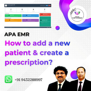 How to add a new patient & create a prescription? - APA EMR