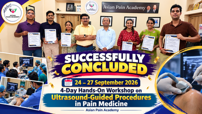 24–27 September 2026: 4-Day Hands-On Workshop on Ultrasound-Guided Procedures in Pain Medicine Successfully Concluded | Congratulations to All Participants