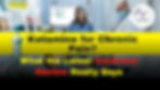Doctor and nurse with a patient in a hospital room. Text reads "Ketamine for Chronic Pain?" with medical equipment visible.