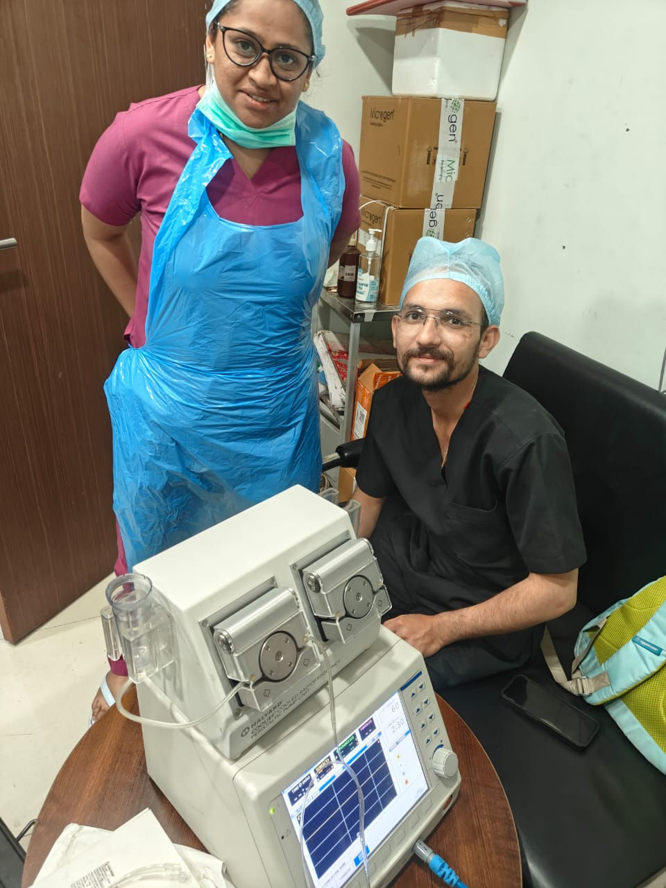 Demonstration of radiofrequency Machine at Rims ranchi