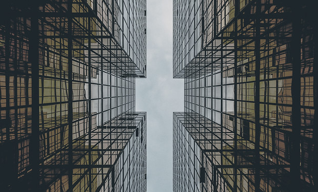 Abstract Glass Building 