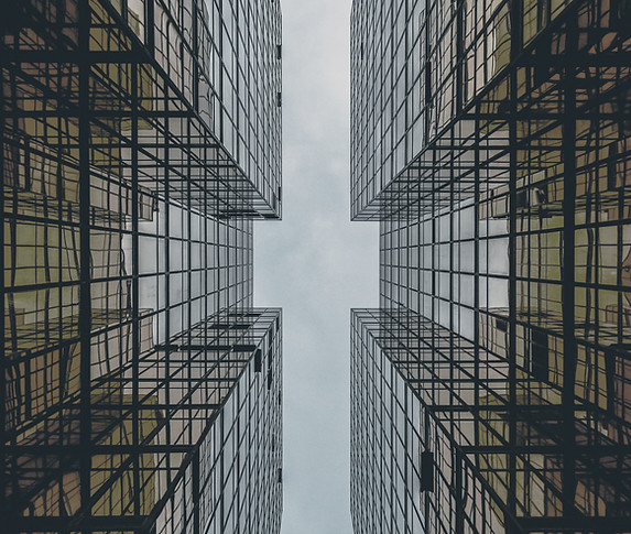 Abstract Glass Building