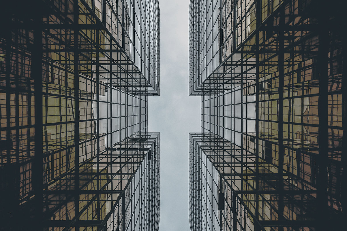 Abstract Glass Building