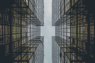 Abstract Glass Building