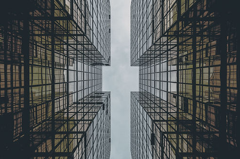 Abstract Glass Building