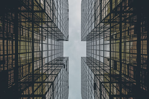 Abstract Glass Building