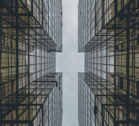 Edifício de vidro abstrato
