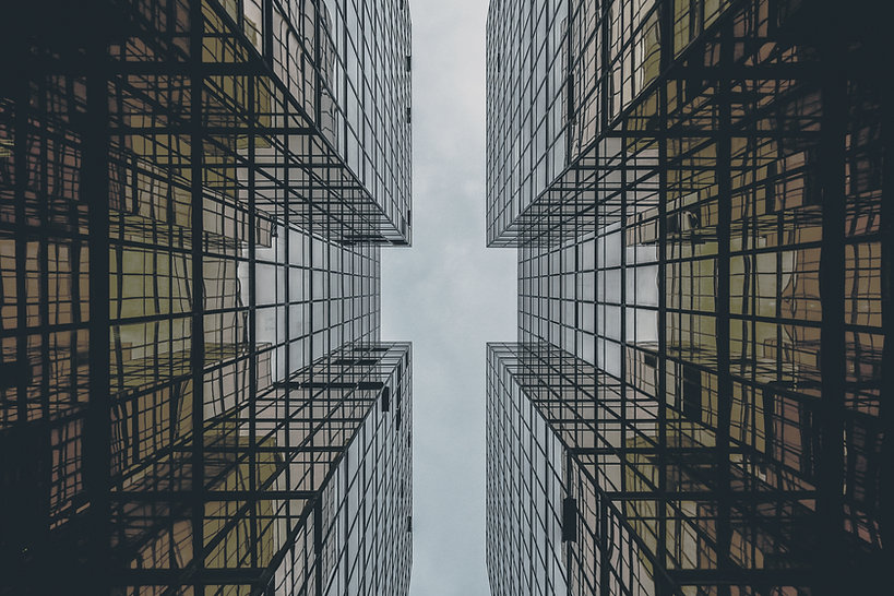 Abstract Glass Building