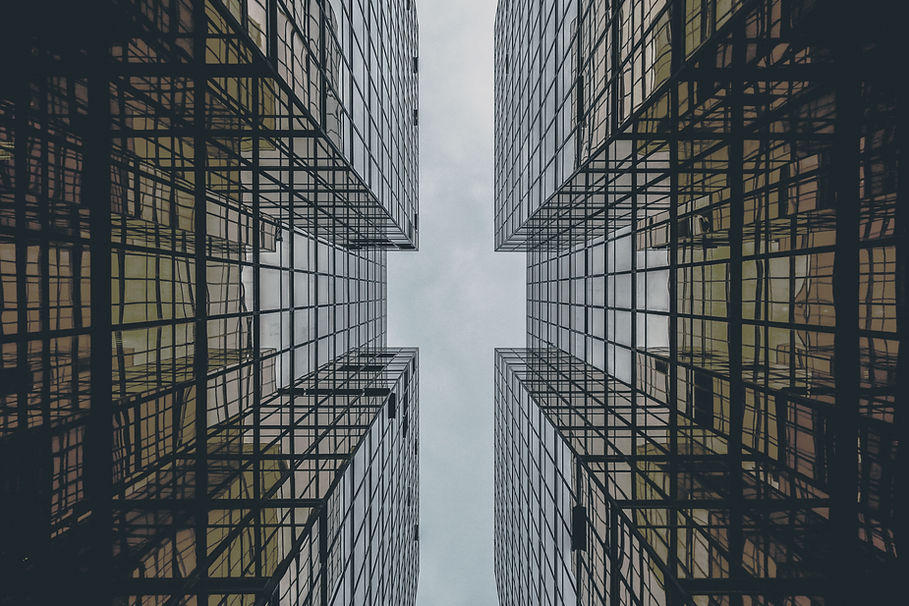 Abstract Glass Building
