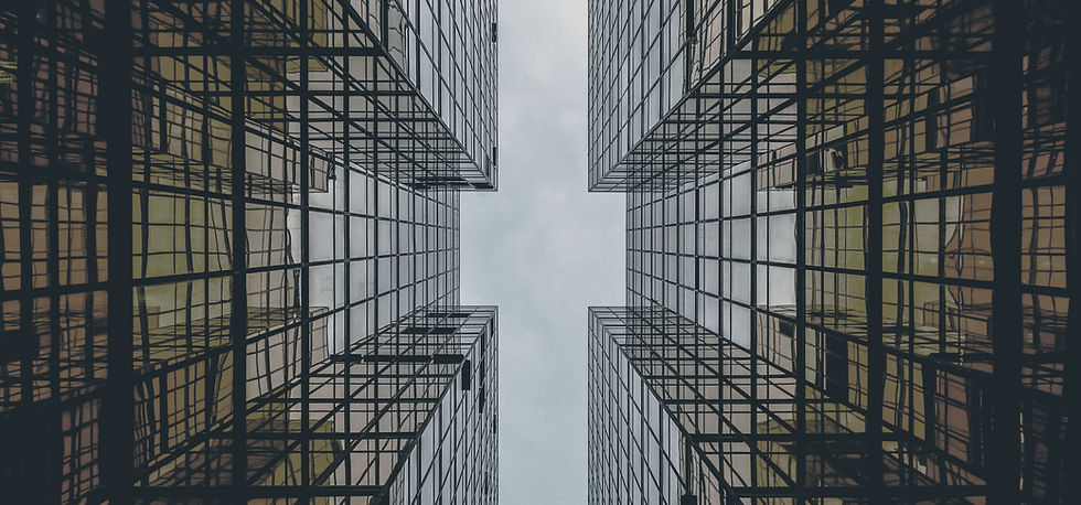 Abstract Glass Building