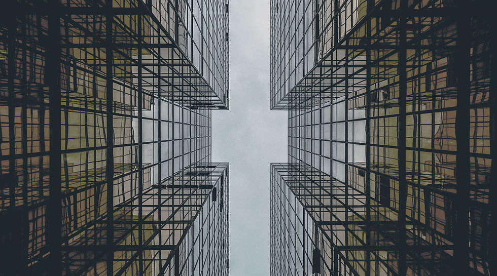 Abstract Glass Building