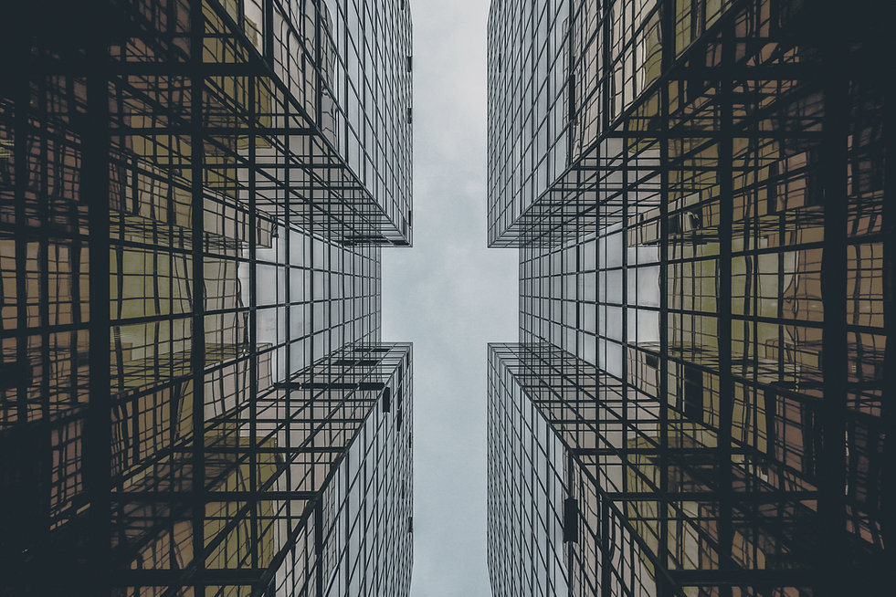 Abstract Glass Building