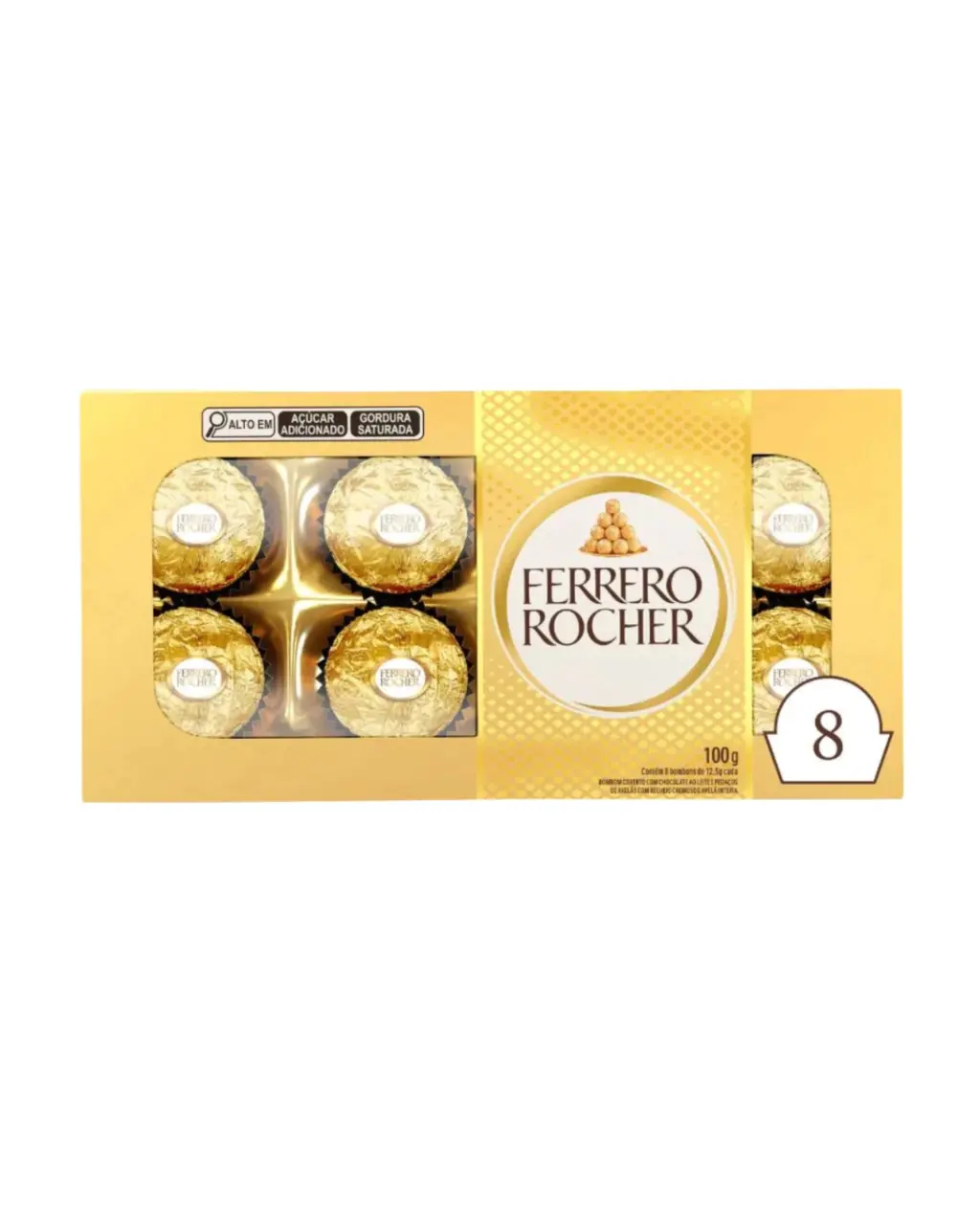 Bombom Ferrero Rocher 8 Unidades