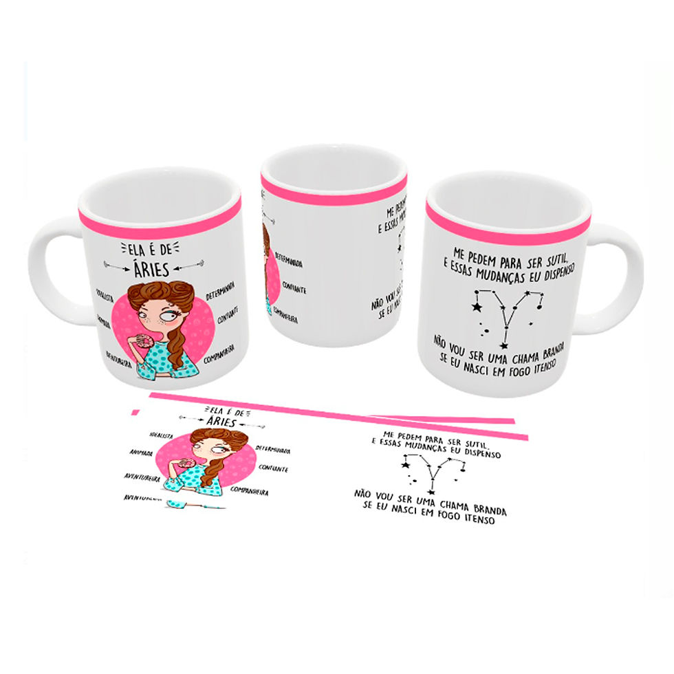 Miniatura: Caneca Personalizada Ela é de Áries