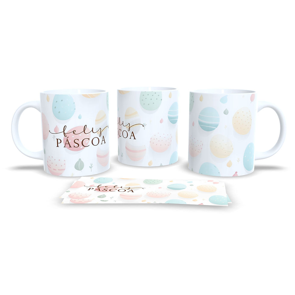 Miniatura: Caneca Personalizada Feliz Páscoa