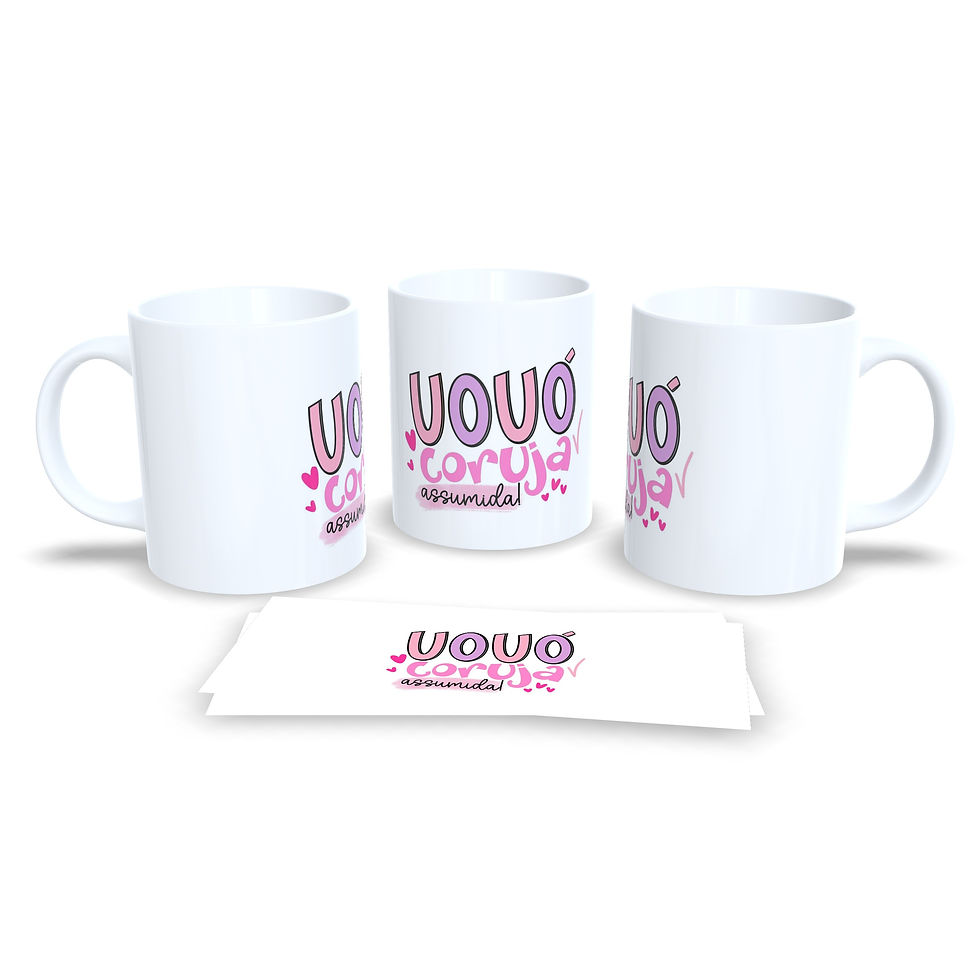 Miniatura: Caneca Vovó Coruja Assumida