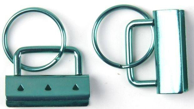 Thumbnail: 1.5" KEYFOB KEYCHAIN HARDWARE - SET OF 2 - MULTIPLE COLORS