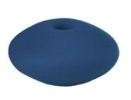 Thumbnail: 12MM LINTIL SILICONE BEADS - BLUES - SET OF 10 - MULTIPLE COLORS