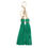 Thumbnail: SOLID COLOR DOUBLE TASSEL KEYCHAIN - MULTIPLE COLORS