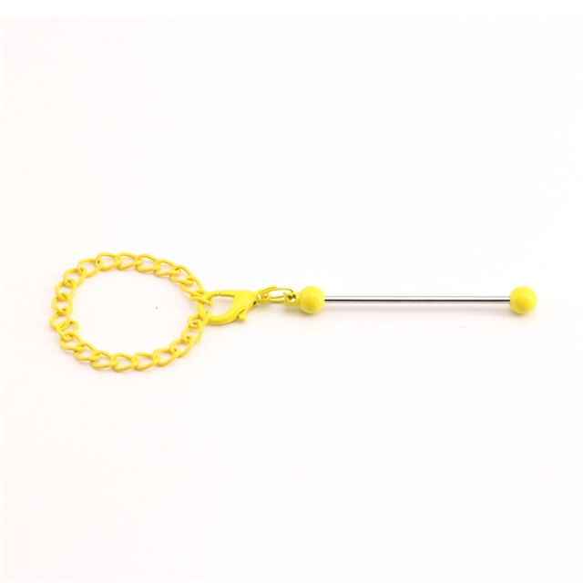 Thumbnail: BEADABLE KEYCHAIN / TUMBLER CHARMS - SET OF 2 - MULTIPLE COLORS