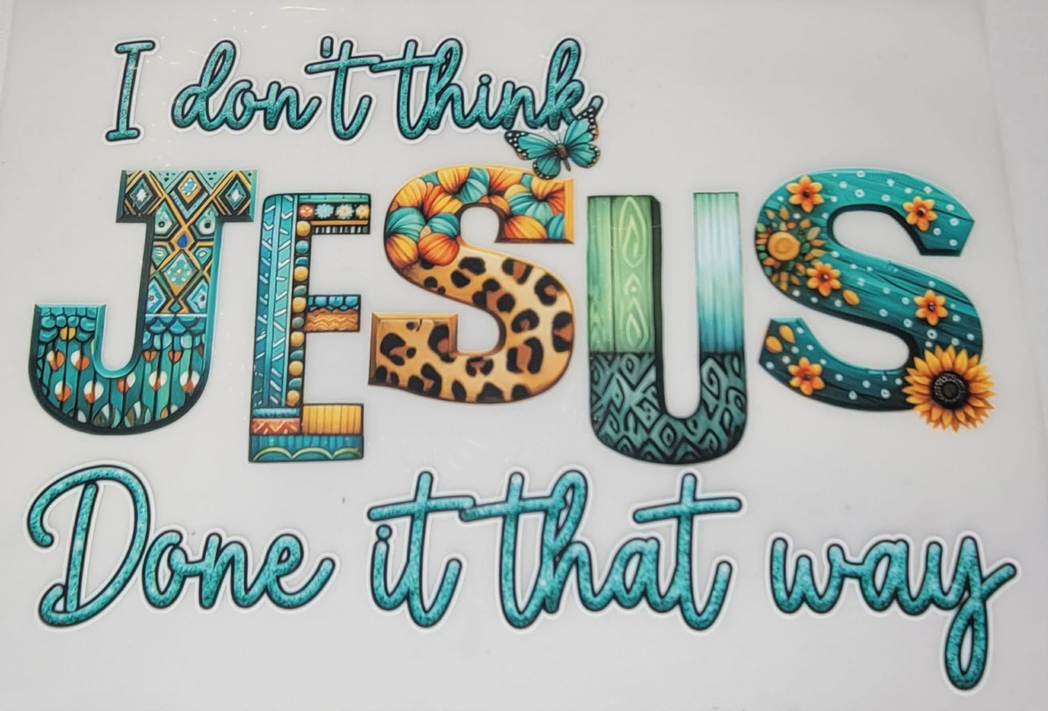 RELIGIOUS & FAITH BASED 10" IRON-ON HEAT TRANSFER - MULTIPLE STYLES