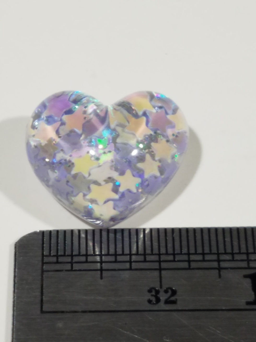 Thumbnail: STARS HEART ACRYLIC FLAT BACK RESIN - MULTIPLE COLORS