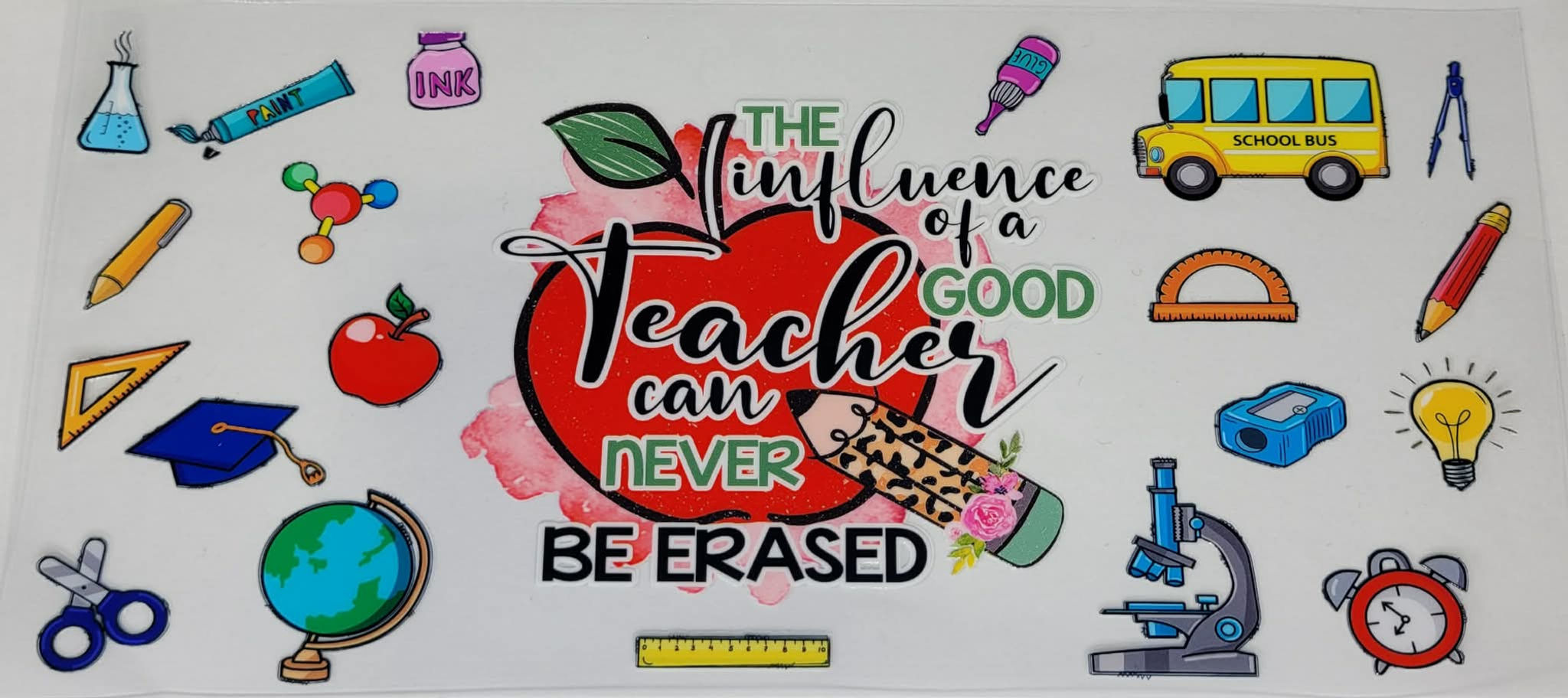 16 OZ INFLUENCE OF A GOOD TEACHER UV-DTF STICKER