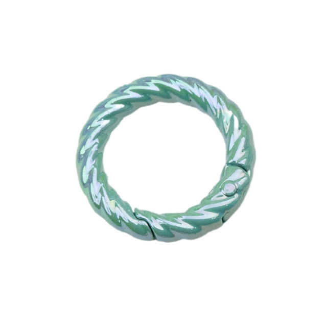 Thumbnail: SPRING LOADED ALLOY KEY RING - SET OF 2 - MULTIPLE COLORS