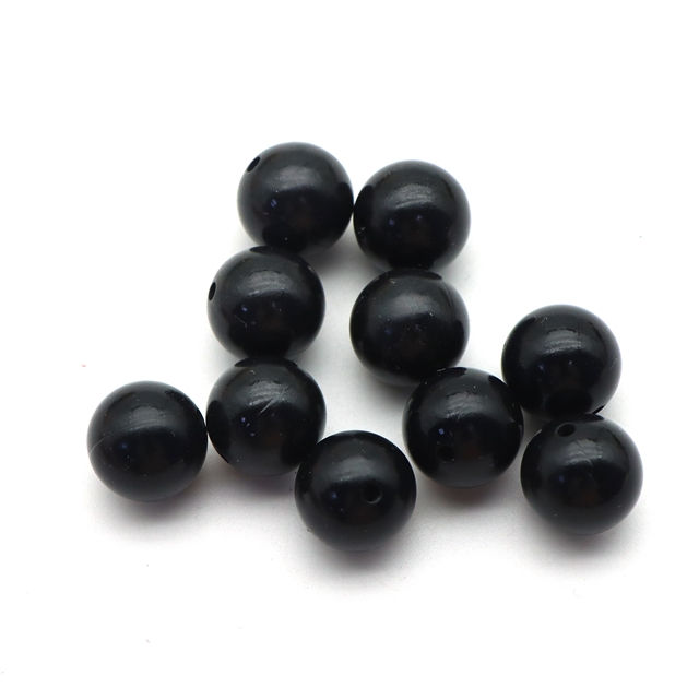 Thumbnail: 15MM GLOSSY SILICONE BEADS - NEUTRAL COLORS - SET OF 2 - MULTIPLE COLORS