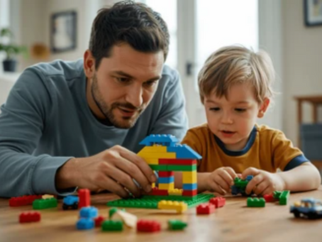 Neurodivergent child and therapist collaborating in a strengths based neuro affirming therapy session at Gather and Grow Therapy Broomfield Colorado