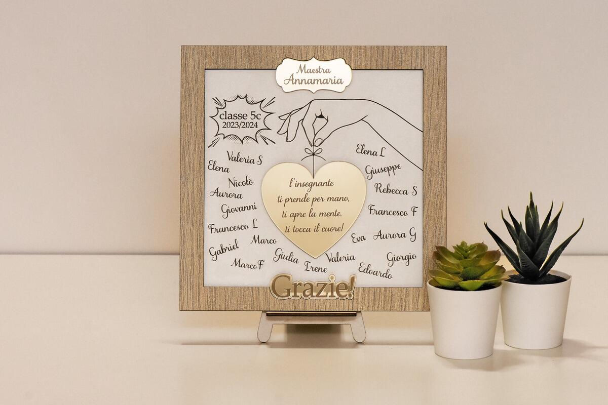 Quadretto personalizzato per maestre