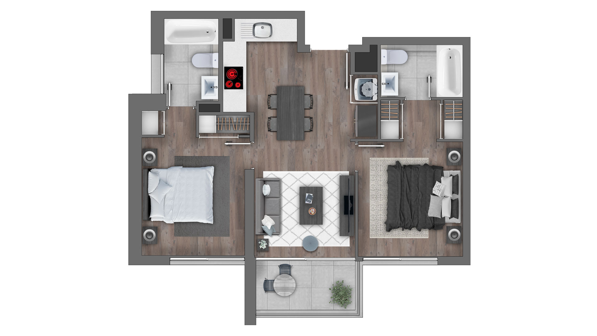 Planta Tipo D2 — Edificio Byte