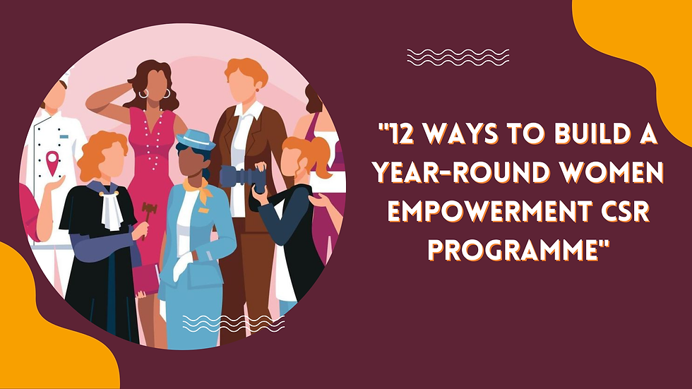 Women Empowerment CSR Projects for Companies in India